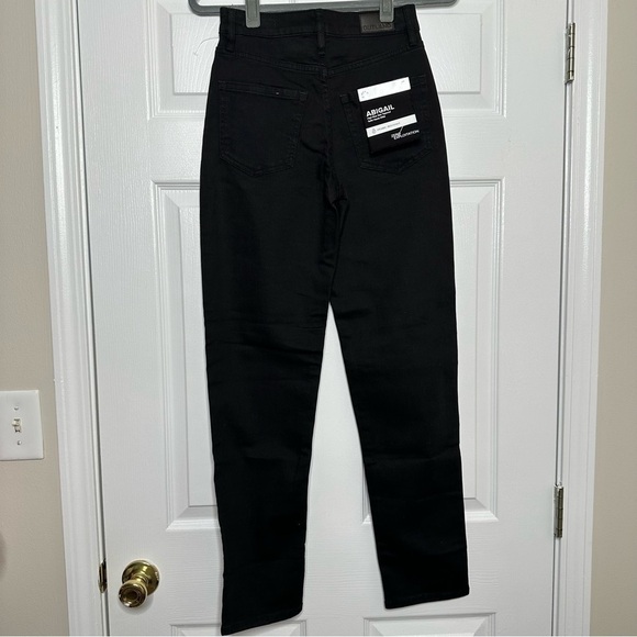 OUTLAND DENIM Abigail High-rise slim tapered black jeans 25 NWT - Picture 6 of 8